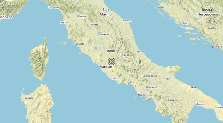 Terremoto 3 km SE Guidonia Montecelio (RM) – Magnitudo 3.1