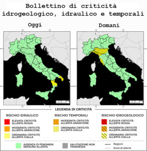 Bollettino di allerta meteo del 17/10/2023