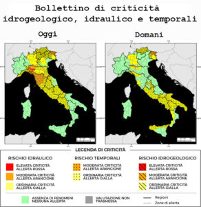 Bollettino di allerta meteo del 24/10/2023