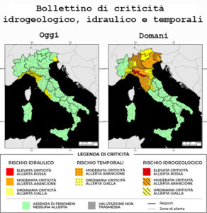 Bollettino di allerta meteo del 30/10/2023