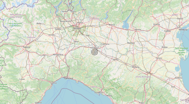 Terremoto 4 km E Vigolzone (PC) – Magnitudo 3.5 Terremoto 4 km E Vigolzone (PC) – Magnitudo 3.5