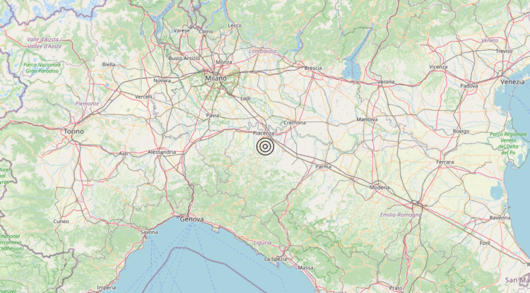 Terremoto 4 km E Vigolzone (PC) – Magnitudo 3.7 Terremoto 4 km E Vigolzone (PC) – Magnitudo 3.7
