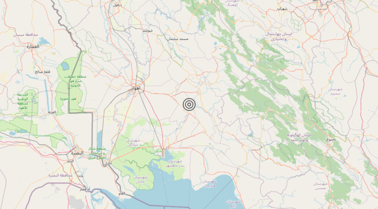 Terremoto Western Iran [Land: Iran] – Magnitudo 5.5