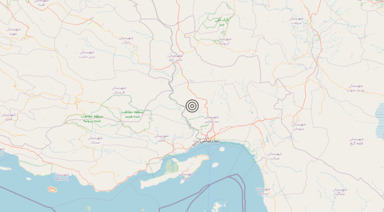 Terremoto Southern Iran [Land: Iran] – Magnitudo 5.7