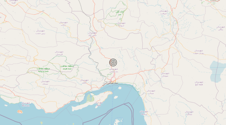 Terremoto Southern Iran [Land: Iran] – Magnitudo 5.5