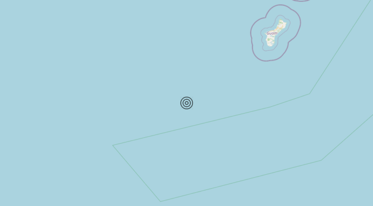 Terremoto Northern Mariana Islands-Guam [Sea] – Magnitudo 5.8