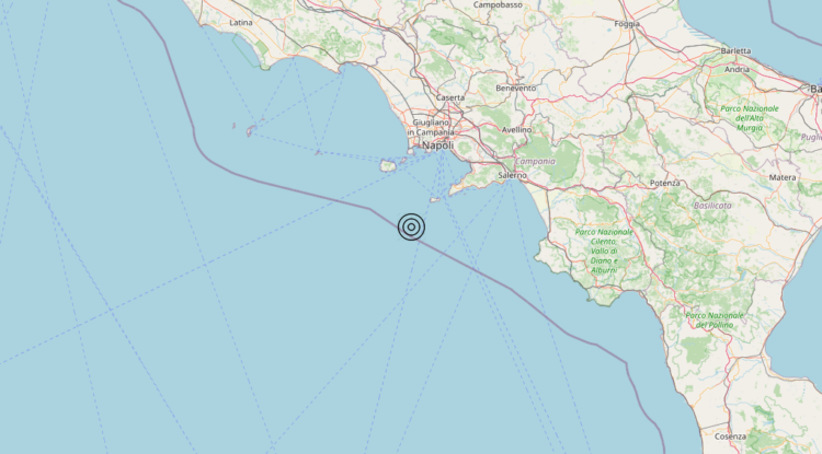 Terremoto Tirreno Meridionale (MARE) – Magnitudo 4.2