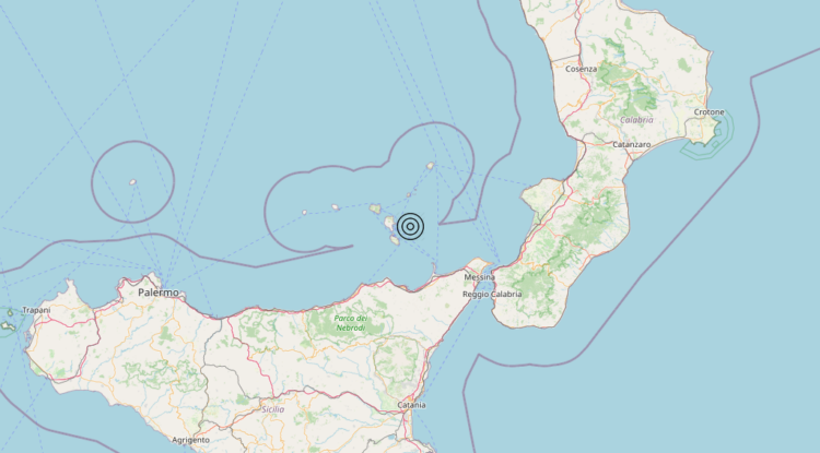 Terremoto Isole Eolie (Messina) – Magnitudo 3.6