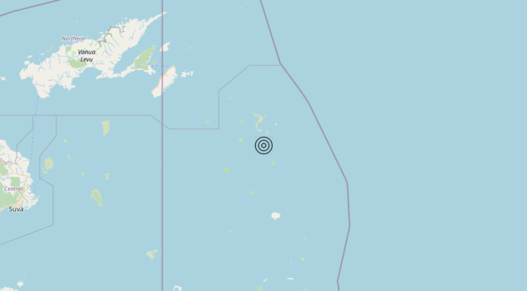 Terremoto Fiji Islands region [Sea: Fiji] – Magnitudo 6.2