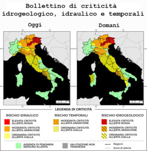 Bollettino di allerta meteo del 03/11/2023