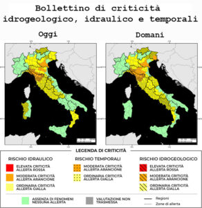 Bollettino di allerta meteo del 04/11/2023