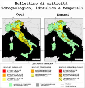 Bollettino di allerta meteo del 05/11/2023
