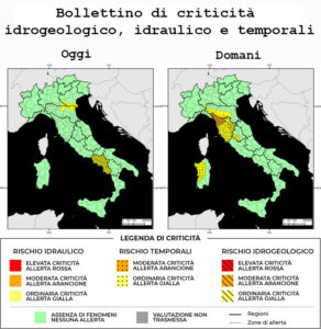 Bollettino di allerta meteo del 08/11/2023
