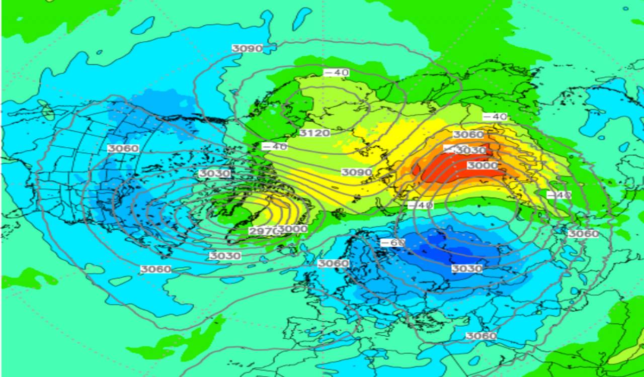 Meteo, cosa accade al Vortice Polare