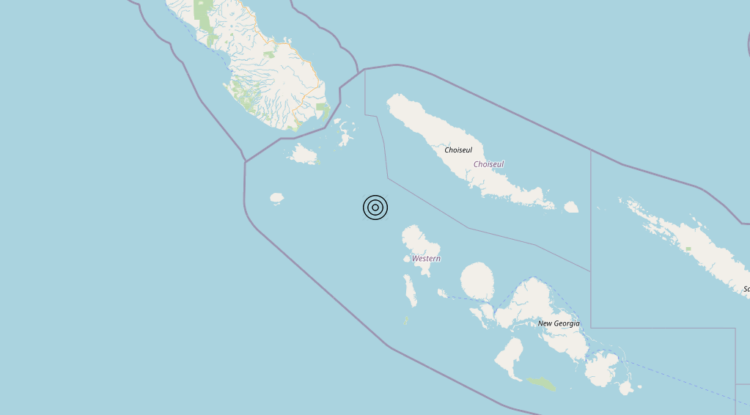 Terremoto Solomon Is. [Sea] – Magnitudo 5.5