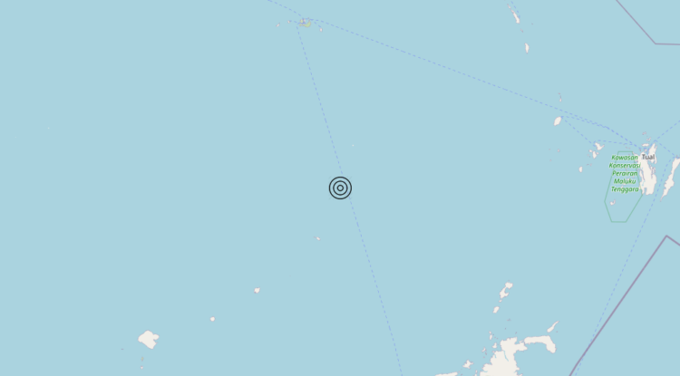 Terremoto Indonesia [Sea] – Magnitudo 5.8