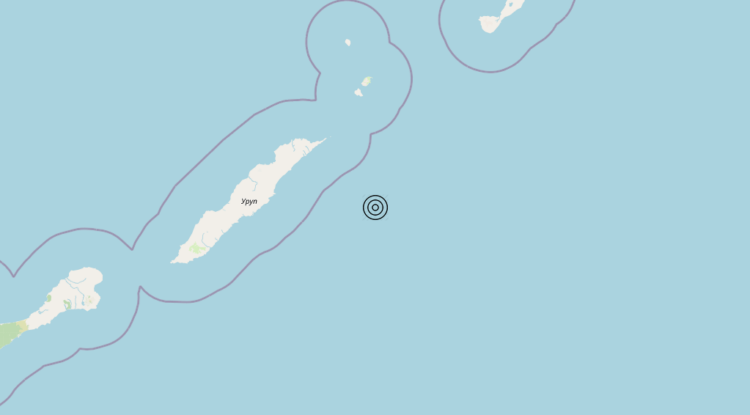 Terremoto Kuril Islands, Russia [Sea: Russia] – Magnitudo 5.8