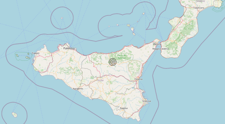 Terremoto 6 km SW Cerami (EN) – Magnitudo 3.6