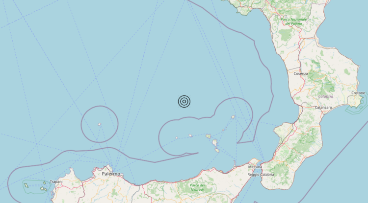 Terremoto Tirreno Meridionale (MARE) – Magnitudo 3.3