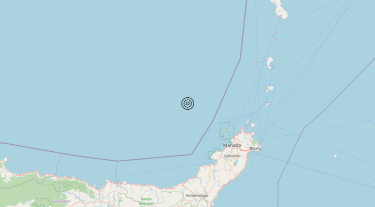 Terremoto Indonesia [Sea] – Magnitudo 5.7