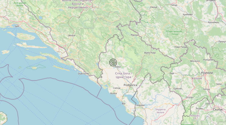 Terremoto Montenegro [Land] – Magnitudo 4.2