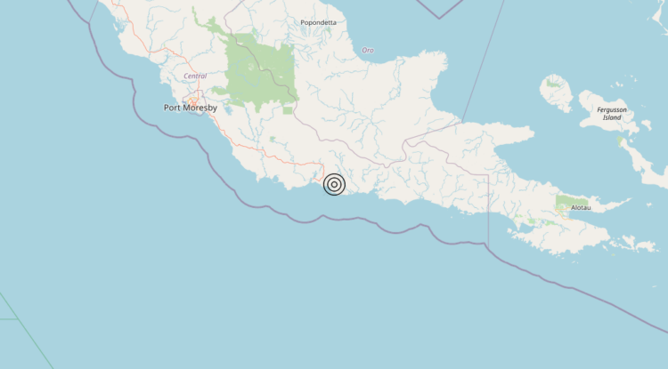Terremoto Papua New Guinea [Land] – Magnitudo 5.5