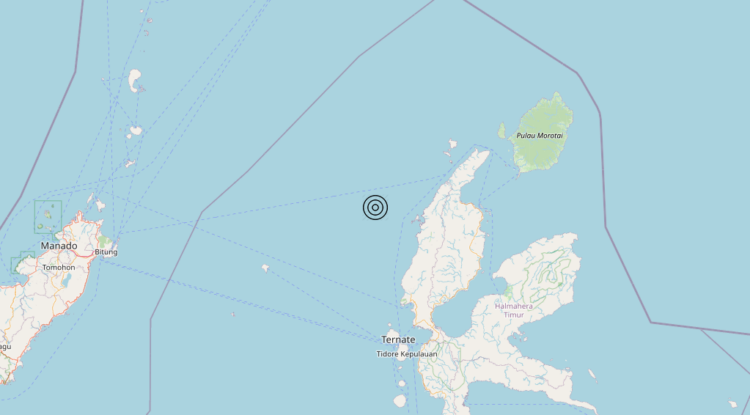 Terremoto Halmahera, Indonesia [Sea: Indonesia] – Magnitudo 6.0