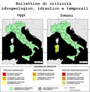 Bollettino di allerta meteo del 07/12/2023