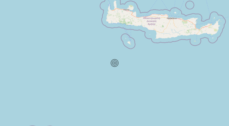 Terremoto Crete, Greece [Sea: Greece] – Magnitudo 4.6