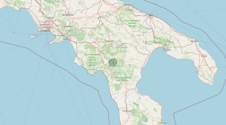 Terremoto 7 km W Castelsaraceno (PZ) – Magnitudo 3.0