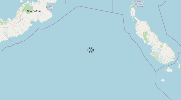 Terremoto Papua New Guinea [Sea] – Magnitudo 5.7