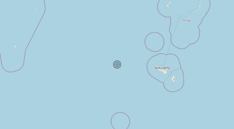Terremoto Tonga [Sea] – Magnitudo 5.7