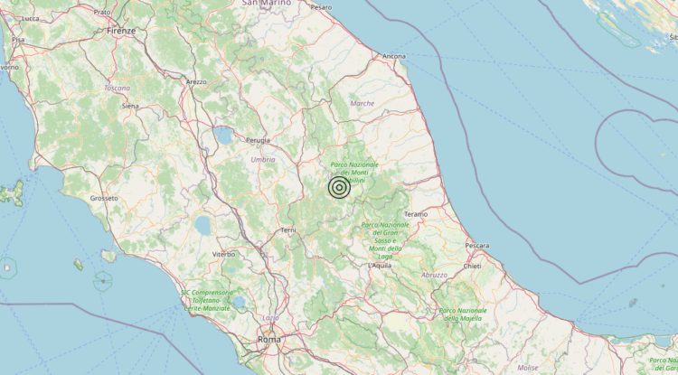 Terremoto 3 km SW Norcia (PG) – Magnitudo 3.0