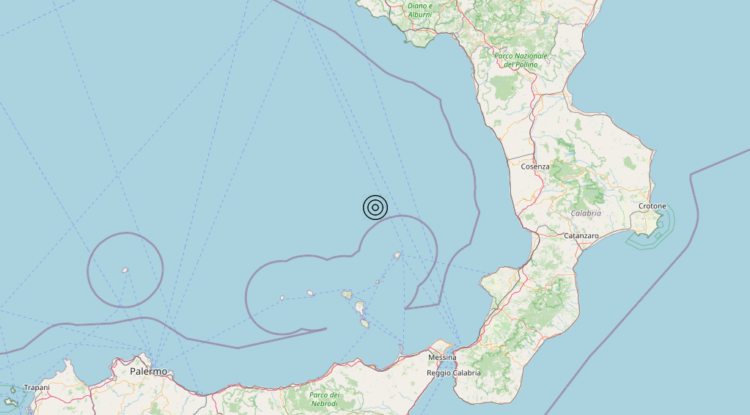 Terremoto Tirreno Meridionale (MARE) – Magnitudo 3.0