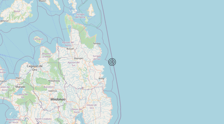 Terremoto Philippines [Sea] – Magnitudo 5.6