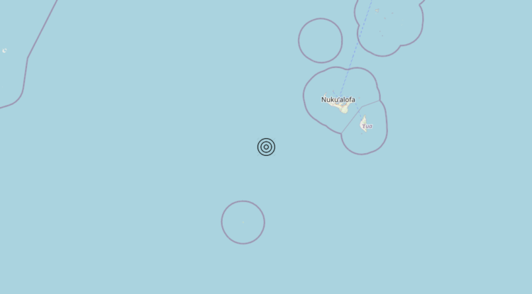 Terremoto Tonga Islands [Sea: Tonga] – Magnitudo 5.8