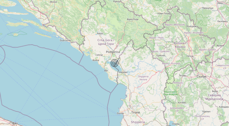 Terremoto Albania [Land] – Magnitudo 3.2
