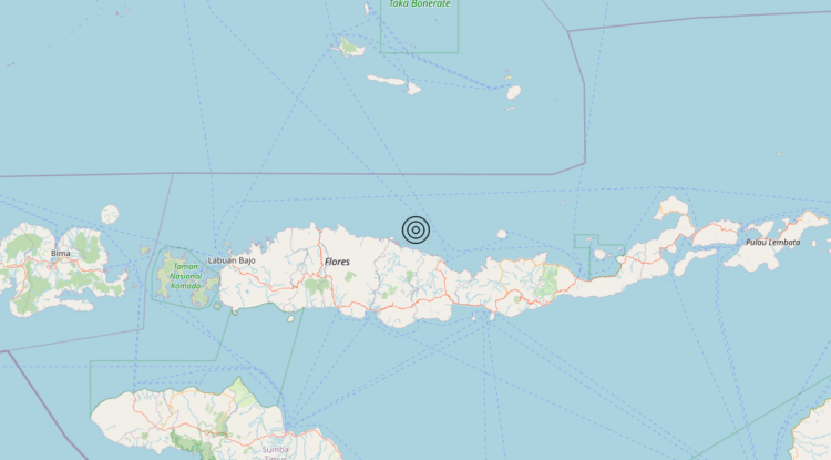 Terremoto Indonesia [Sea] – Magnitudo 5.7