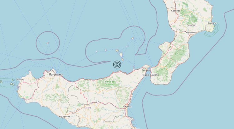 Terremoto Costa Siciliana nord-orientale (Messina) – Magnitudo 3.2