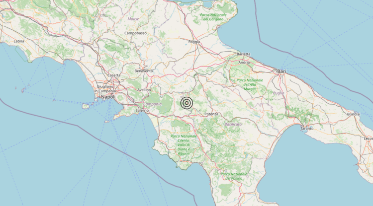 Terremoto 6 km NW Ricigliano (SA) – Magnitudo 3.8