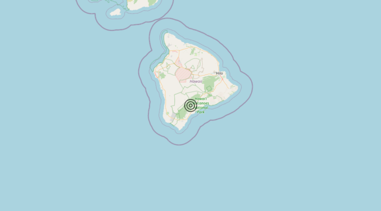 Terremoto Hawaiian Islands, United States [Land: United States] – Magnitudo 5.7