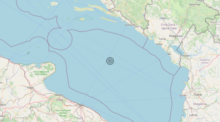 Terremoto Adriatico Meridionale (MARE) – Magnitudo 4.7