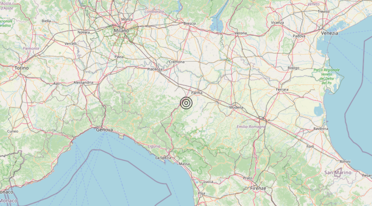 Terremoto 6 km NE Calestano (PR) – Magnitudo 3.3