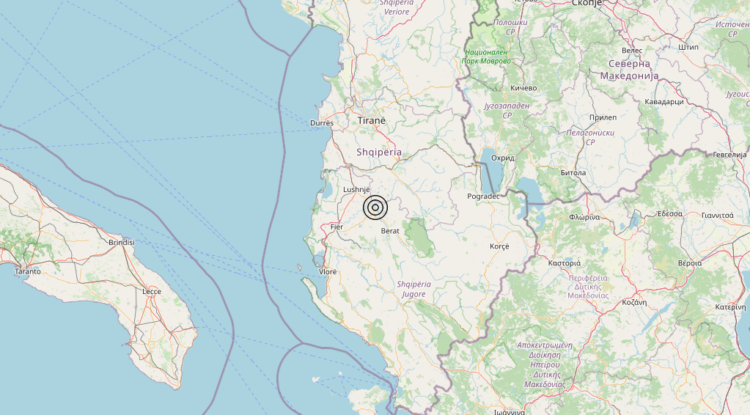 Terremoto Albania – Magnitudo 3.7