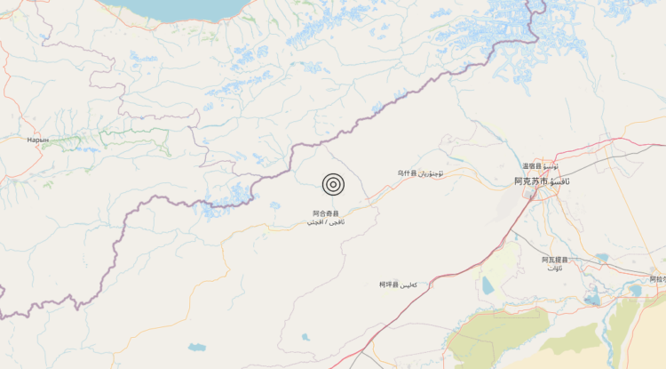 Terremoto China [Land] – Magnitudo 5.6