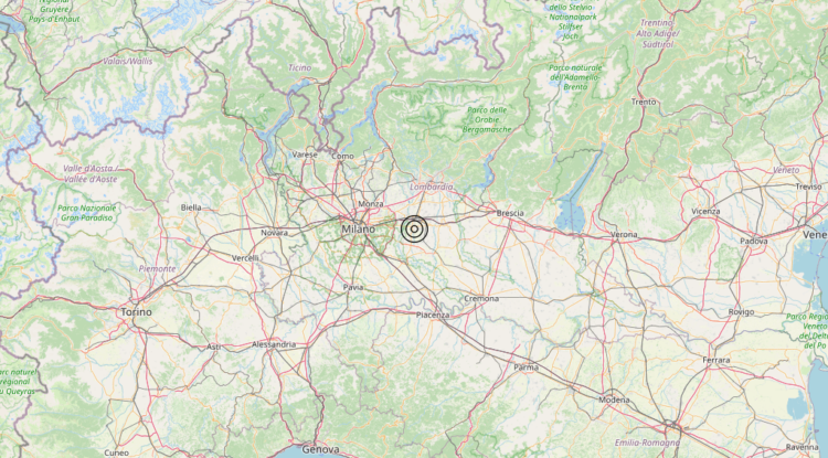 Terremoto 2 km SW Torlino Vimercati (CR) – Magnitudo 3.0