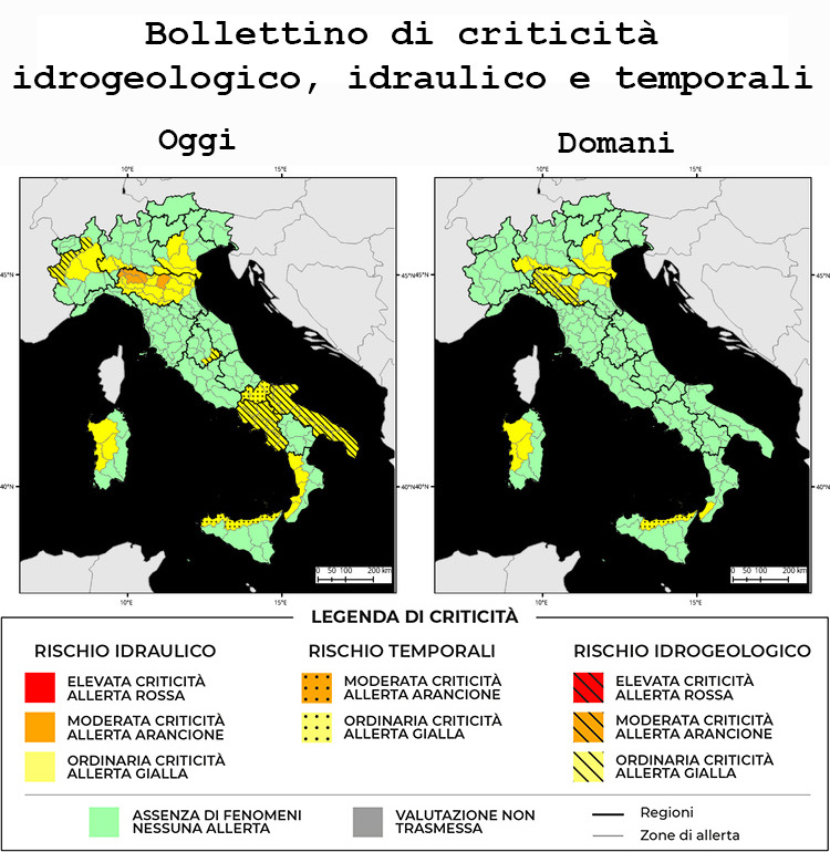 Bollettino di allerta meteo del 04/03/2024