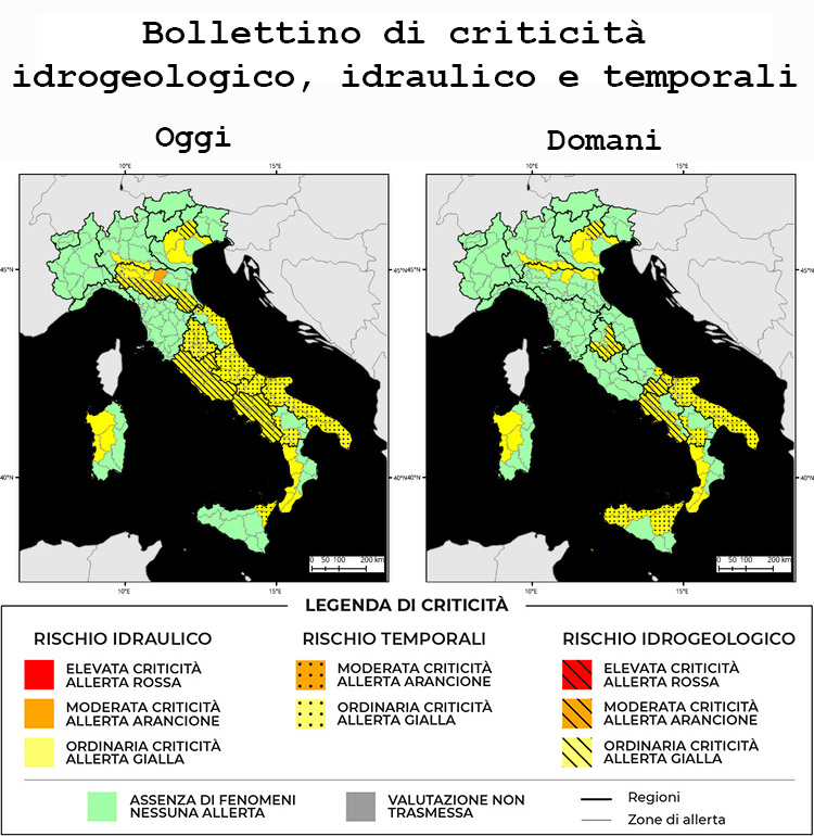 Allerta Meteo Italia del 11/03/2024