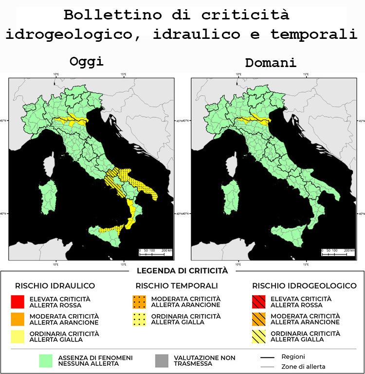 Allerta Meteo Italia del 12/03/2024