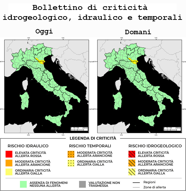 Allerta Meteo Italia del 14/03/2024